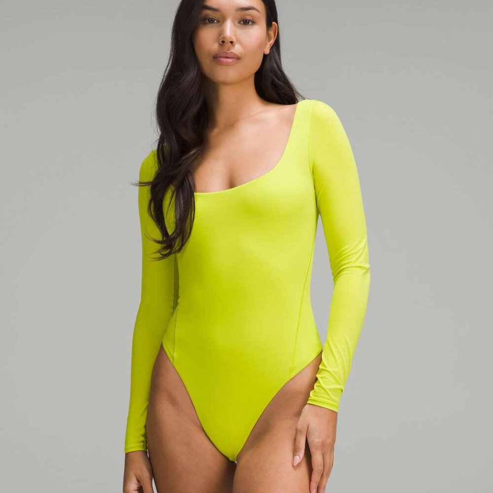 💚NWT💛 Lululemon Wundermost Ultra-Soft Nulu Square Neck Long Sleeve Bodysuit